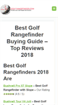 Mobile Screenshot of lasergolfrangefinder.com